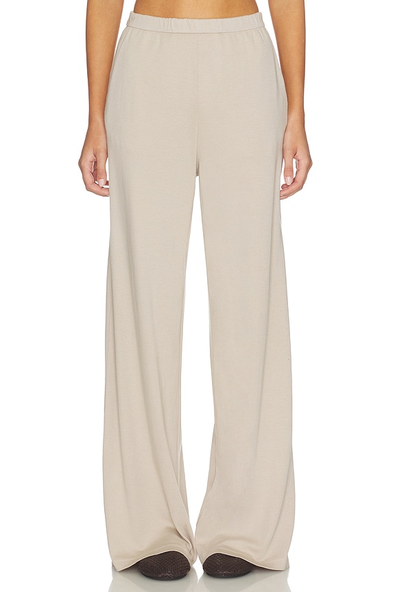 view 1 of 6 Supima Cotton Soft Everywhere Pant in Stone