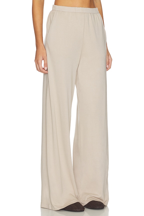 view 2 of 6 Supima Cotton Soft Everywhere Pant in Stone