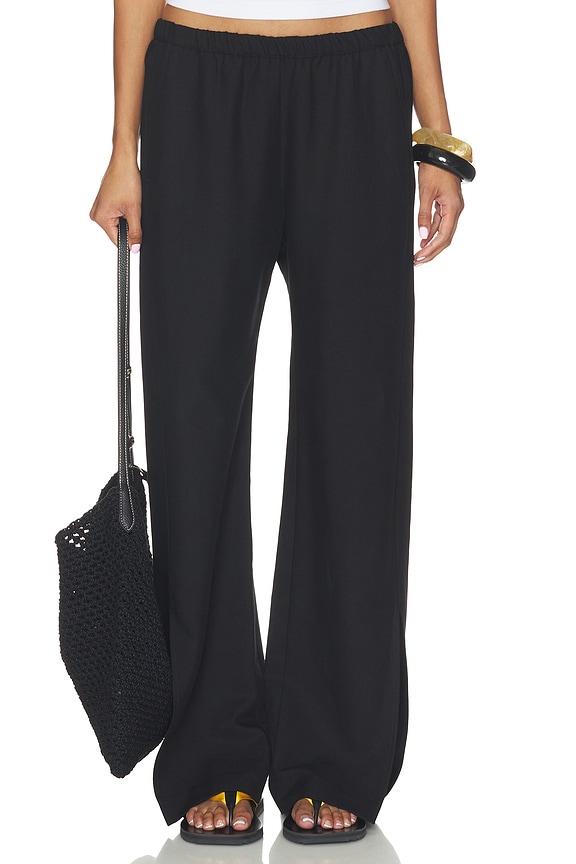 view 2 of 7 Twill Slash Pant in Black