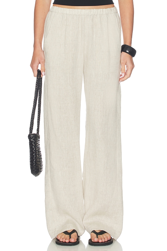 view 1 of 6 PANTALON LINEN EVERYWHERE PANT in Jute Heather