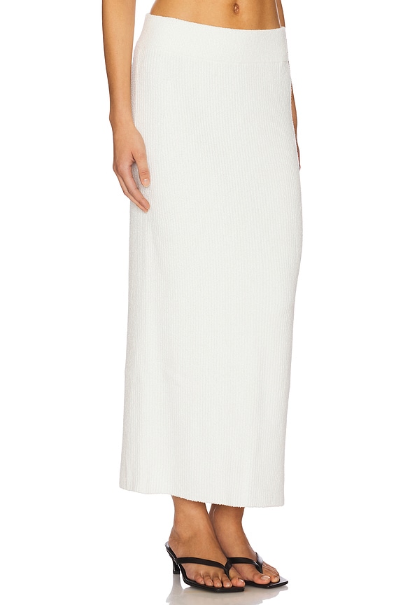 view 2 of 6 Boucle Knit Skirt in Off White