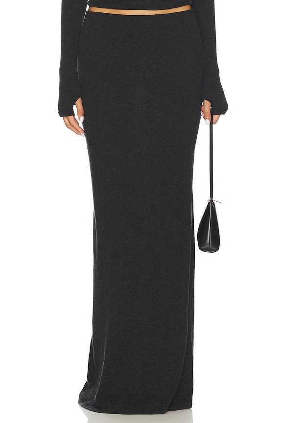 view 1 of 6 Bias Skirt in Charcoal