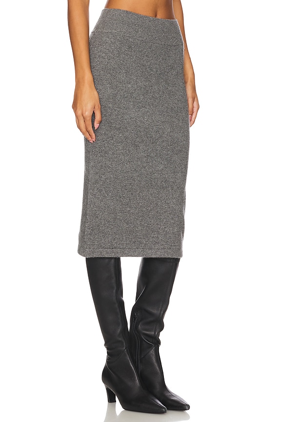 view 2 of 6 FALDA DE PUNTO A MEDIA PIERNA in Thunder