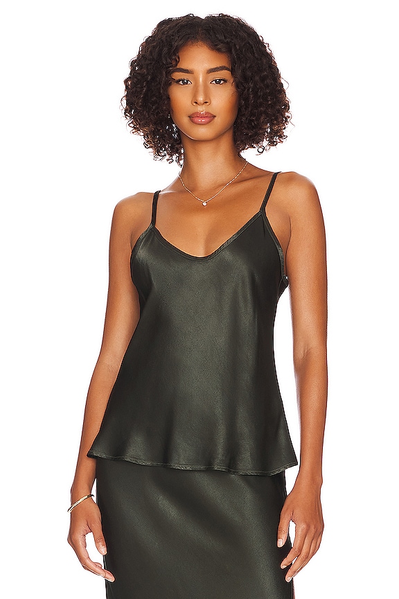 view 1 of 4 Bias Cut Cami in Dark Cedar