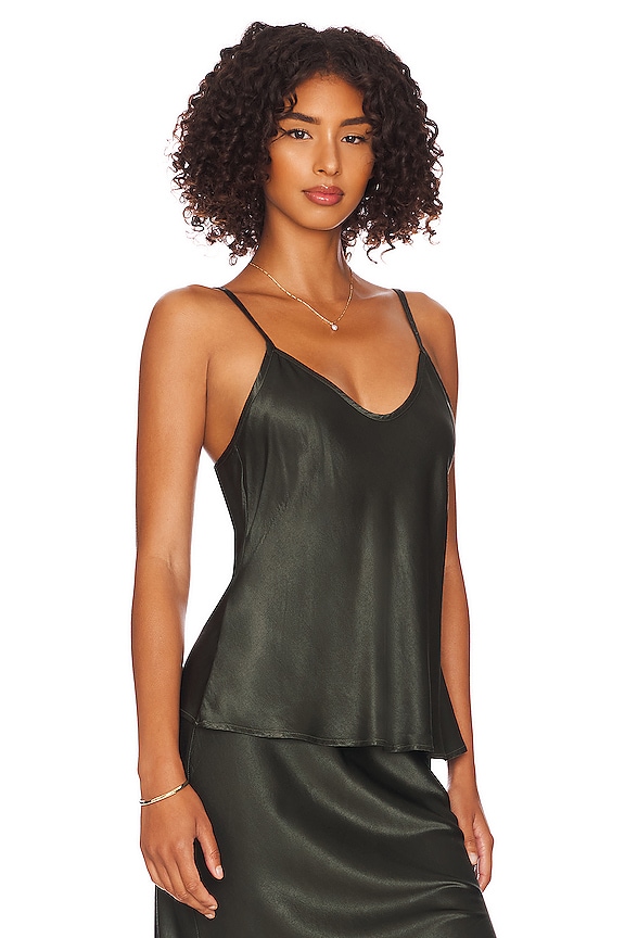 view 2 of 4 Bias Cut Cami in Dark Cedar