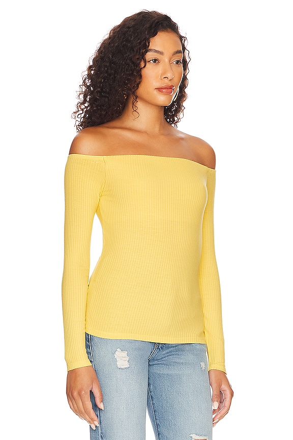 view 2 of 4 A Coste Off Shoulder Top in Yellow