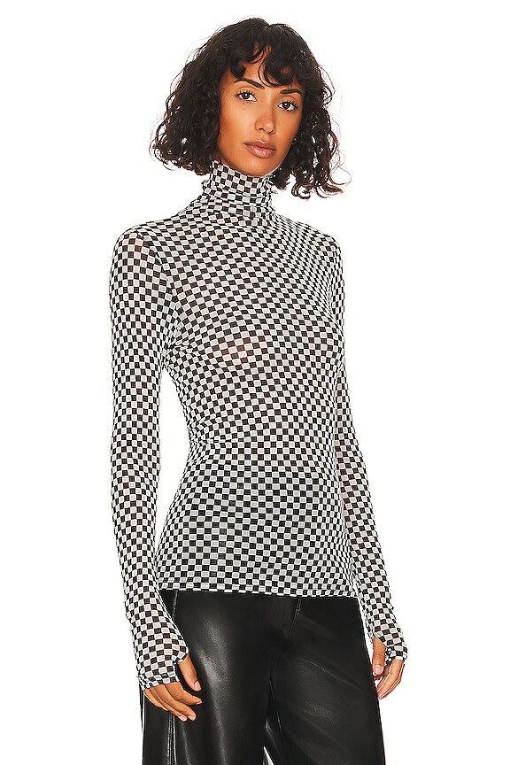 view 2 of 4 ТОП in Black & White Checker