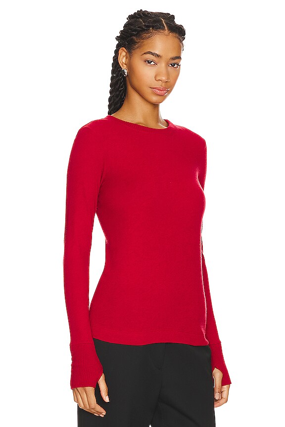 view 2 of 4 T-SHIRT EASY CUFFED CREW in Red