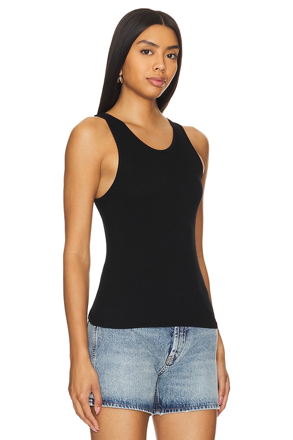 view 2 of 4 CAMISETA TIRANTES SILK RIB SHEATH in Black