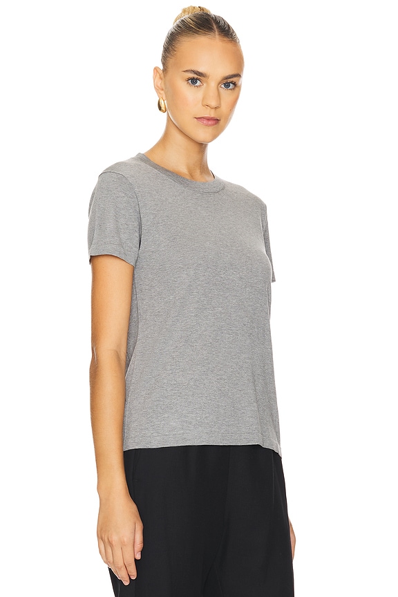 view 2 of 4 Silk Knit Perfect Tee in Heather Grey
