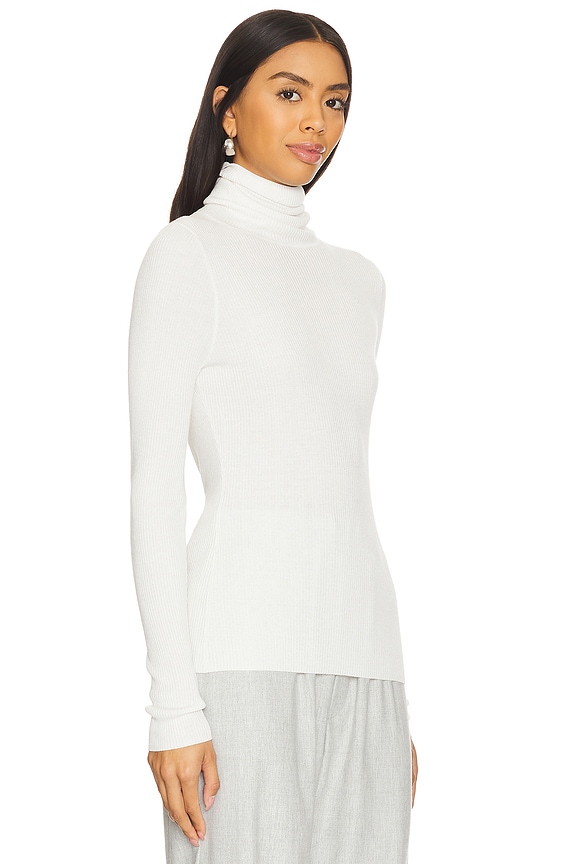 view 2 of 4 터틀넥 탑 in Off White