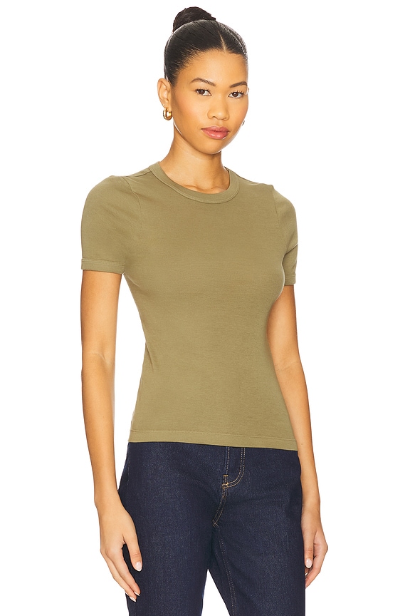 view 2 of 4 NUEVA CAMISETA CLÁSICA DE MANGA CORTA in Olive Stone