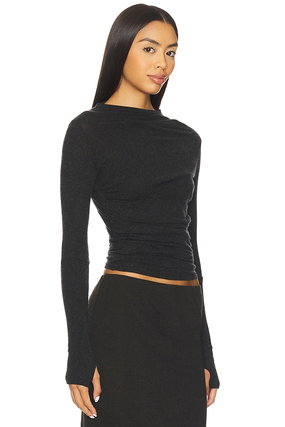 view 2 of 4 Twist Top in Charcoal