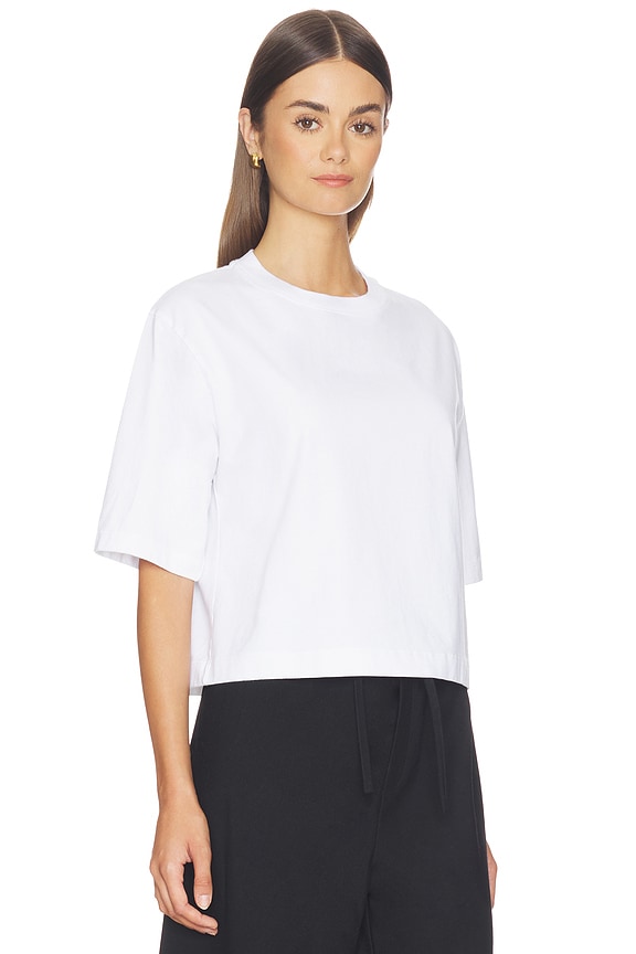 view 2 of 4 Short Sleeve Supima Structured Tee in White