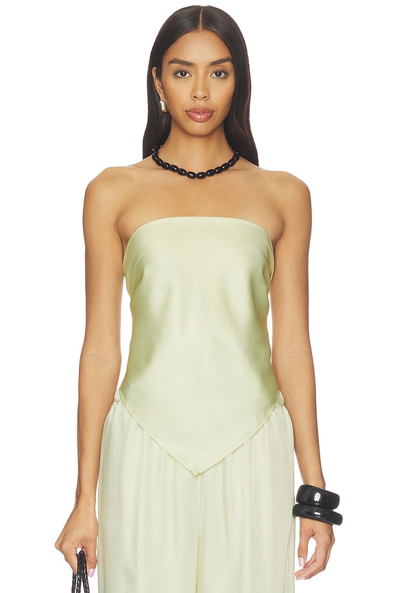 view 1 of 4 Fluid Twill Scarf Top in Beach Glass