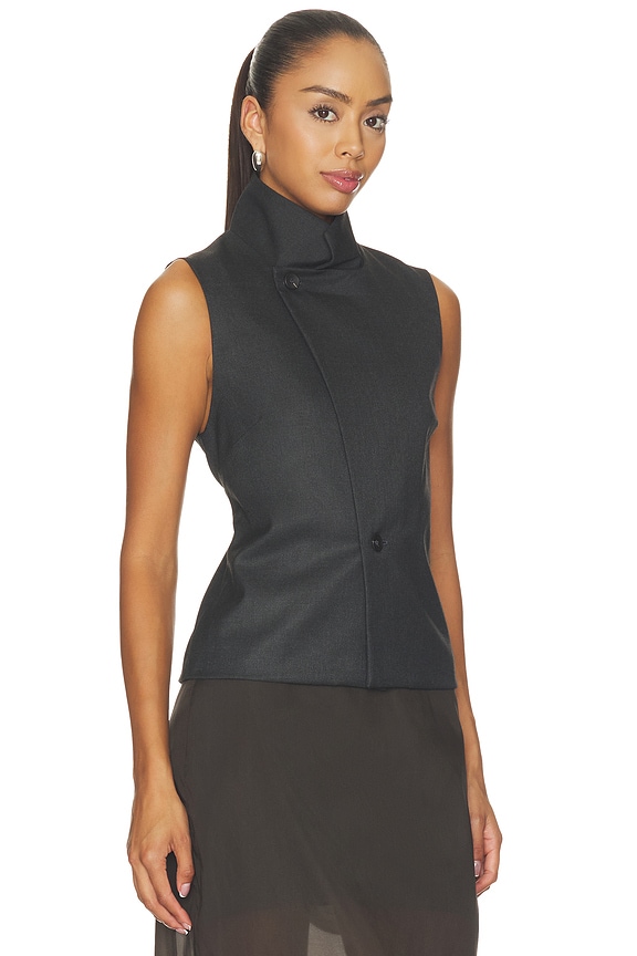 view 2 of 4 CHALECO VEST in Dark Charcoal