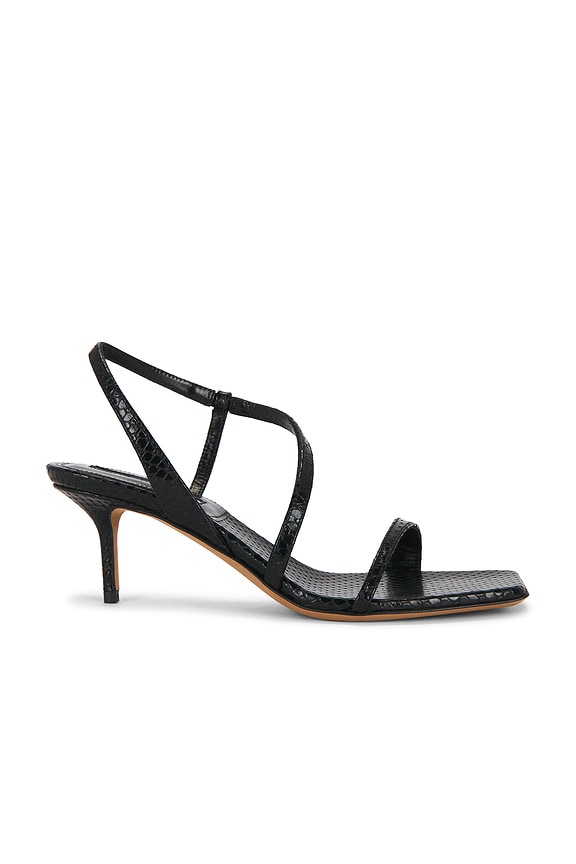 view 1 of 5 Delicat Heel in Black Embossed Snake Print