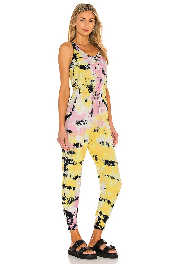 view 2 of 3 Free Spirit Jumpsuit in Poppy Pink, Marigold & Onyx