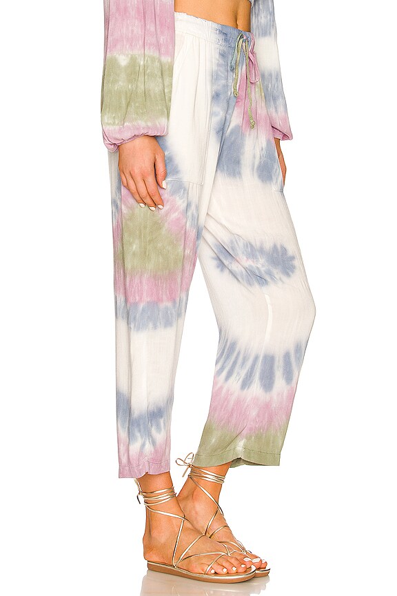 view 2 of 4 Astor Pant in Cloud, Lagoon & Fig