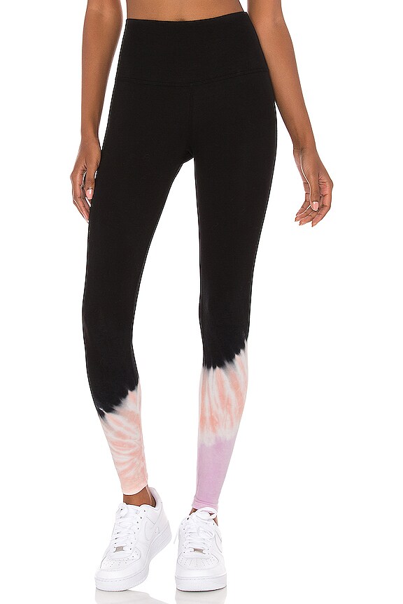 Electric & Rose Sunset Legging in Wildrose, Savannah & Onyx Echo Wash