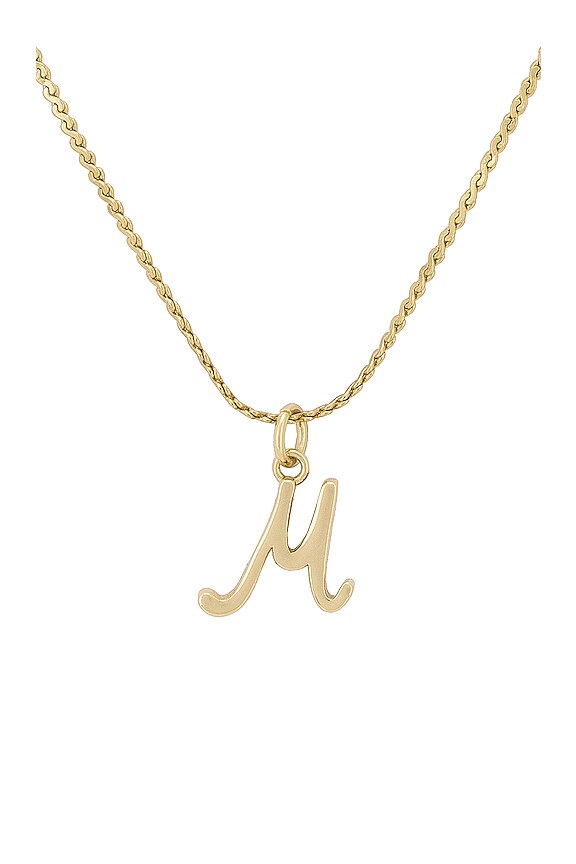 view 2 of 3 COLLAR CON INICIAL SCRIPT in Gold