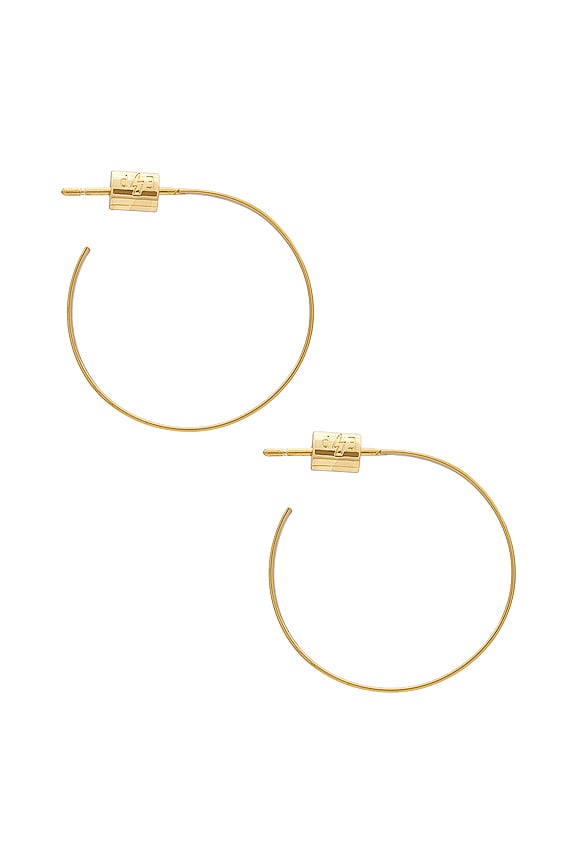 view 2 of 3 Whisp Hoops in Gold