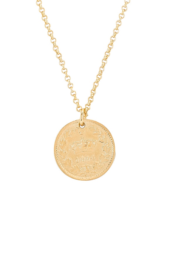 view 2 of 3 Fortune Necklace in Gold