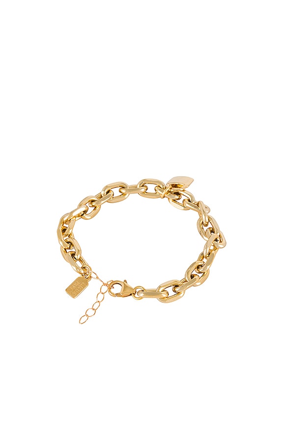 view 2 of 2 PULSERA CON CANDADO REFINE in Gold