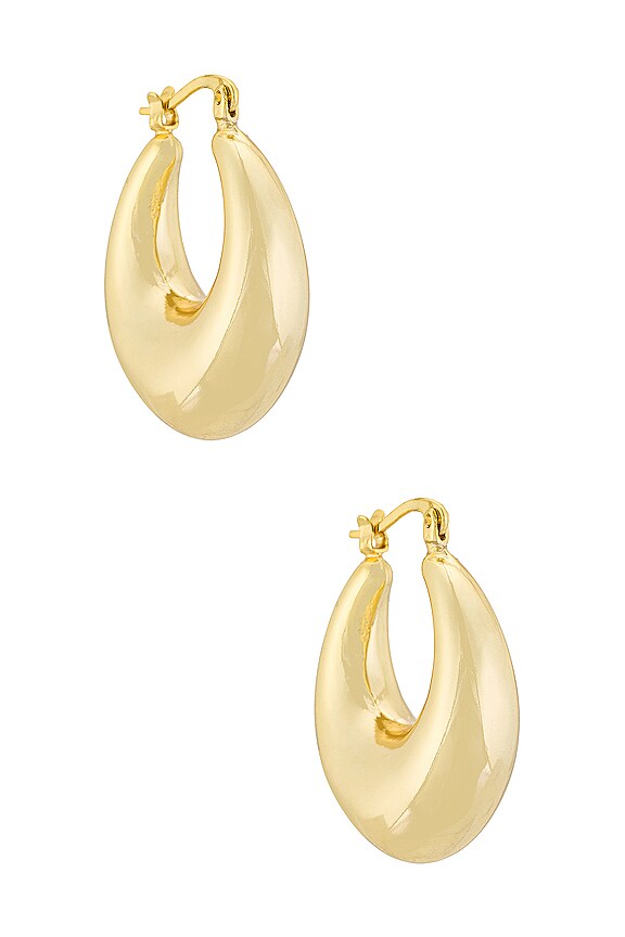 Electric Picks Jewelry Bowery Hoop Earring in Gold REVOLVE