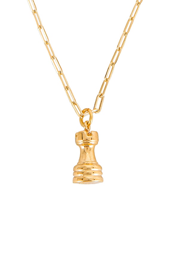 view 2 of 2 COLLIER QUEEN'S GAMBIT in Gold