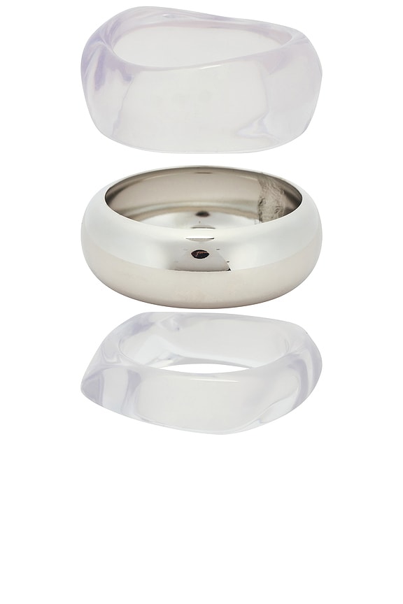 view 2 of 3 BRACELET in Clear & Silver