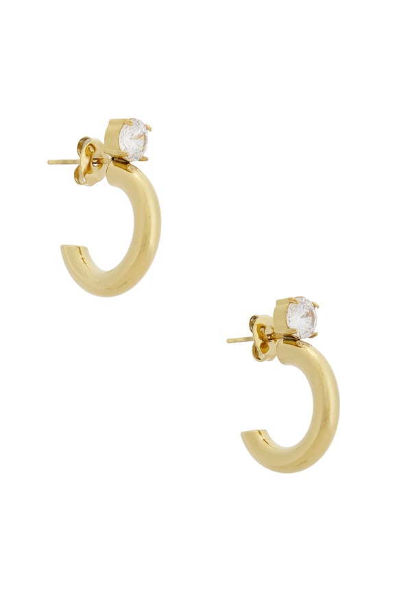 view 1 of 6 Mini Hoop & Earcuff Set Of 3 in Gold