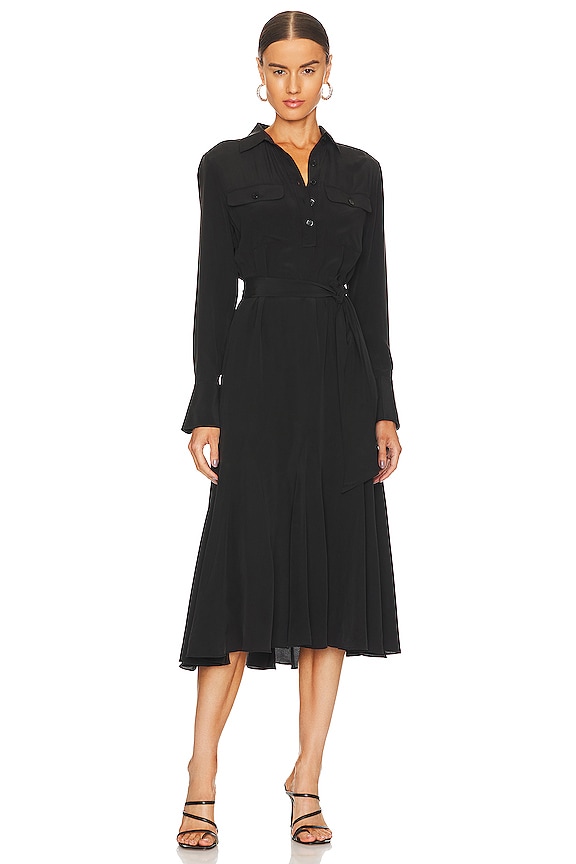 Equipment Lenora Dress in True Black REVOLVE