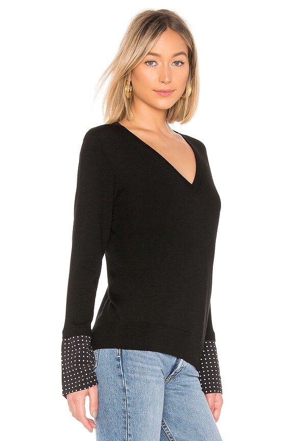 view 2 of 4 Ursula V Neck Sweater in Black Multi
