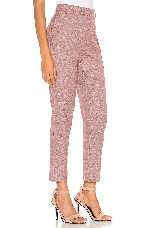 view 2 of 4 Berke Trouser in Brick & Natural White