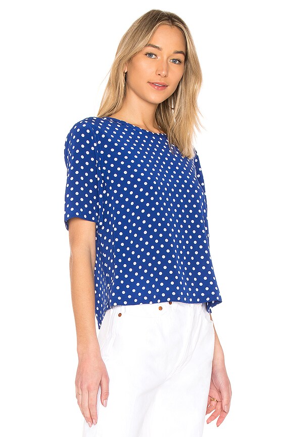 view 2 of 4 Brynn Top in Night Fall & Bright White