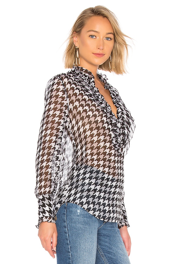 view 2 of 4 Samine Blouse in True Black & Sleet