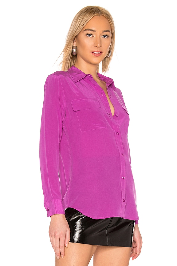 view 2 of 4 Slim Signature Top in Vivid Violet