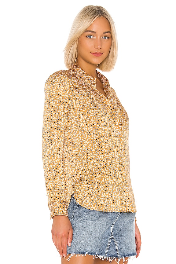 view 2 of 5 РУБАШКА LEEMA in Ocre Multi