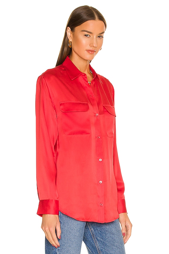 view 2 of 4 Signature Top in Fiery Red