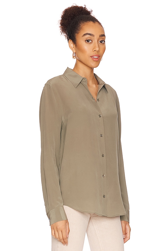 view 2 of 4 Essential Blouse in Deep Lichen Green