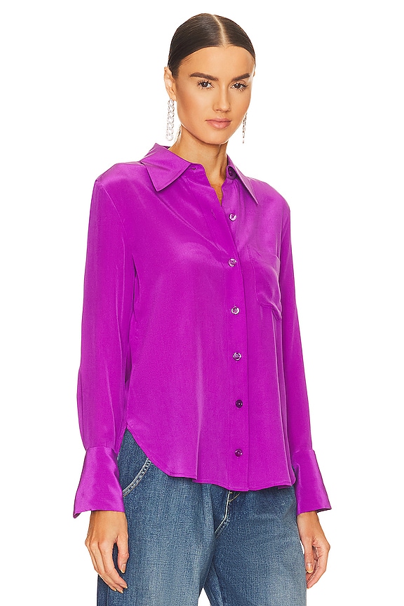 view 2 of 4 Quinne Shirt in Dazzling Purple