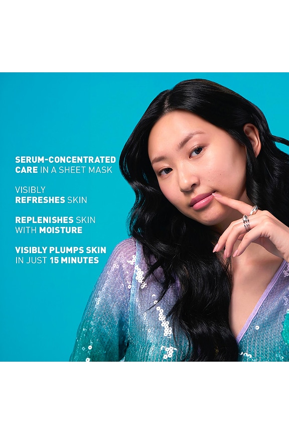 view 2 of 8 Water Shot Serum-Concentrated Sheet Mask For Hydration With Hyaluronic Acid in 