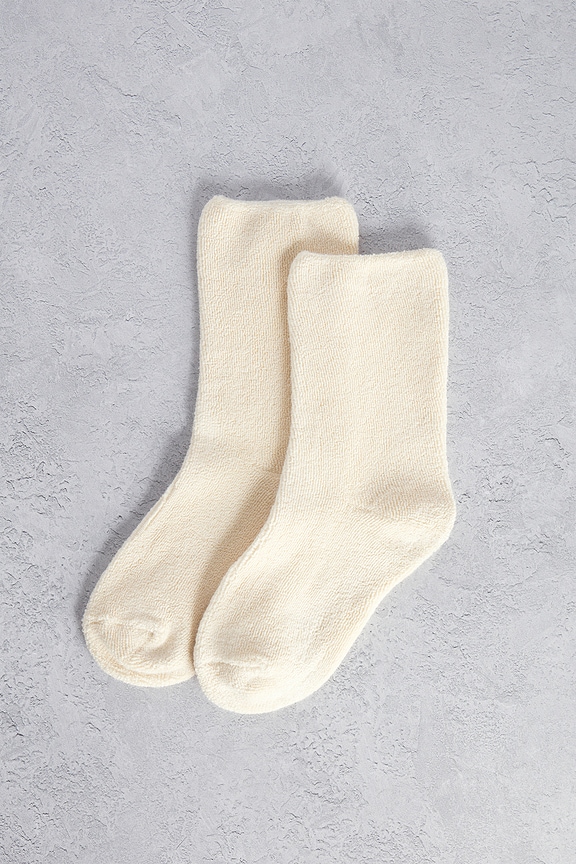 view 2 of 2 Lounge Socks in Cream
