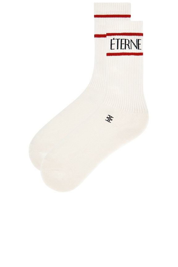 view 2 of 2 Logo Sport Sock in Cream