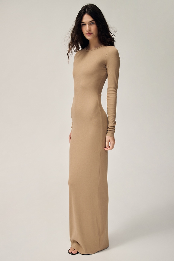 view 2 of 8 ROBE MAXI BUTTER in Taupe