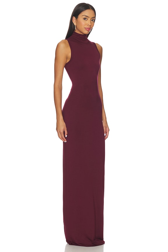 view 2 of 3 Harlow Soft Jersey Maxi Dress in Oxblood