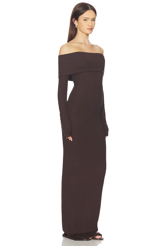 view 2 of 3 МАКСИ ПЛАТЬЕ in Espresso