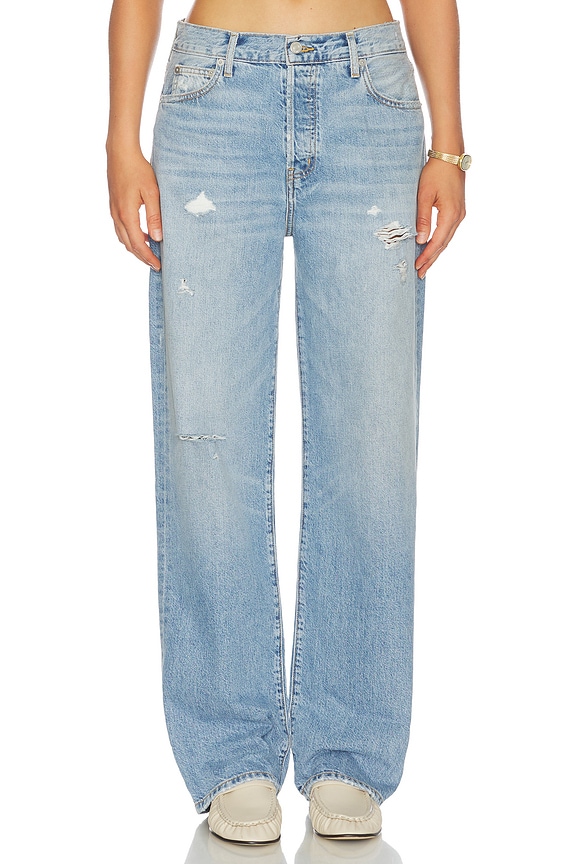 view 1 of 6 Saint Boyfriend Jean in Light Indigo