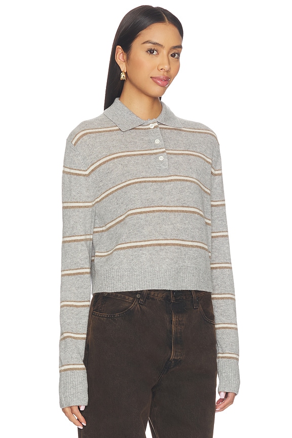view 2 of 4 Barrett Sweater in Heather Grey Stripe